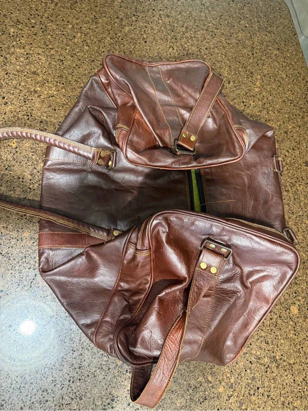 Leather Duffle Bag 28 inch